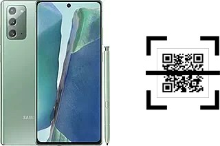 Como ler QR code no Samsung Galaxy Note20 5G?