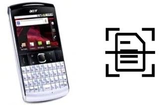 Digitalize documentos em um Acer beTouch E210