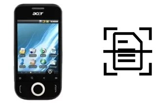 Digitalize documentos em um Acer beTouch E110