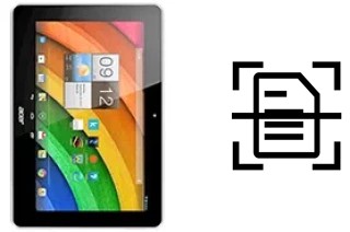 Digitalize documentos em um Acer Iconia Tab A3