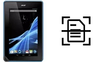 Digitalize documentos em um Acer Iconia Tab B1-A71