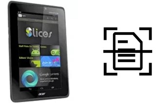 Digitalize documentos em um Acer Iconia Tab A110