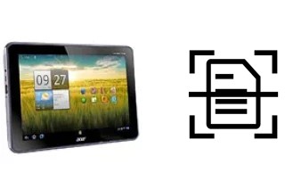 Digitalize documentos em um Acer Iconia Tab A700