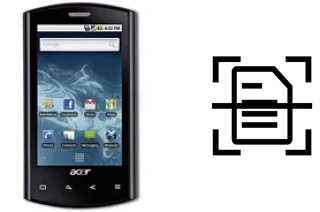 Digitalize documentos em um Acer Liquid E