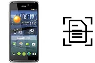 Digitalize documentos em um Acer Liquid E600