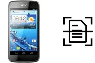 Digitalize documentos em um Acer Liquid Gallant E350