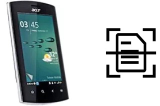 Digitalize documentos em um Acer Liquid mt