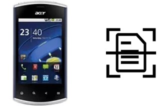 Digitalize documentos em um Acer Liquid mini E310