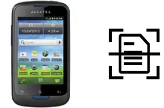 Digitalize documentos em um alcatel OT-988 Shockwave