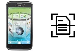 Digitalize documentos em um alcatel OT-995