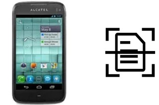 Digitalize documentos em um alcatel OT-997D