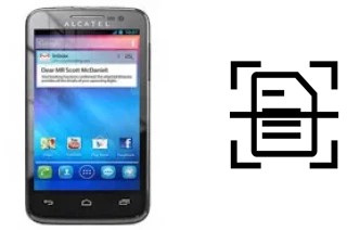 Digitalize documentos em um alcatel One Touch M'Pop