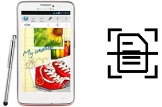 Digitalize documentos em um alcatel One Touch Scribe Easy