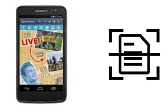 Digitalize documentos em um alcatel One Touch Scribe HD