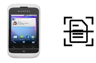 Digitalize documentos em um alcatel OT-903