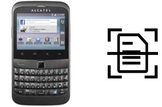 Digitalize documentos em um alcatel OT-916