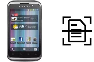 Digitalize documentos em um alcatel OT-991