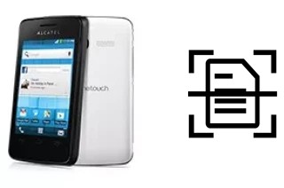 Digitalize documentos em um alcatel One Touch Pixi