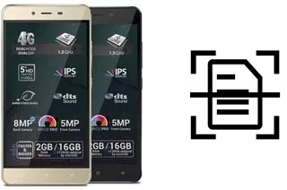 Digitalize documentos em um Allview P7 Pro