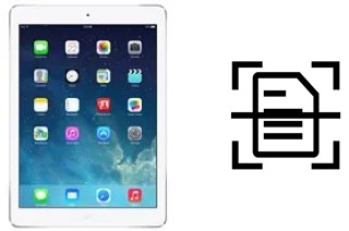 Digitalize documentos em um Apple iPad Air