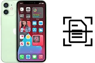 Digitalize documentos em um Apple iPhone 12 mini