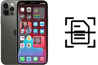 Digitalize documentos em um Apple iPhone 12 Pro