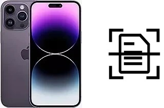 Digitalize documentos em um Apple iPhone 14 Pro Max
