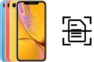 Digitalize documentos em um Apple iPhone XR