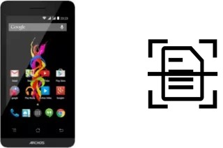 Digitalize documentos em um Archos 40d Titanium