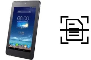 Digitalize documentos em um Asus Fonepad 7