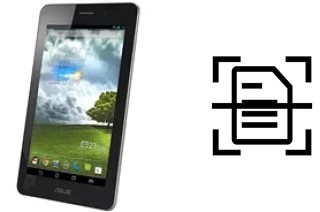 Digitalize documentos em um Asus Fonepad