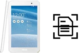 Digitalize documentos em um Asus Memo Pad 7 ME176C