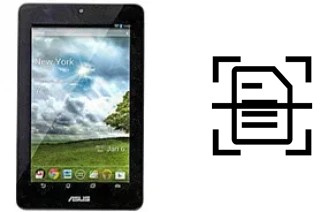 Digitalize documentos em um Asus Memo Pad ME172V