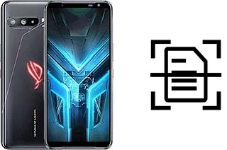 Digitalize documentos em um Asus ROG Phone 3 ZS661KS