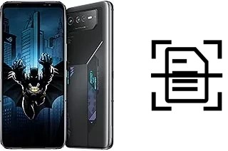 Digitalize documentos em um Asus ROG Phone 6 Batman Edition