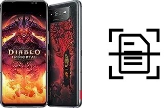 Digitalize documentos em um Asus ROG Phone 6 Diablo Immortal Edition