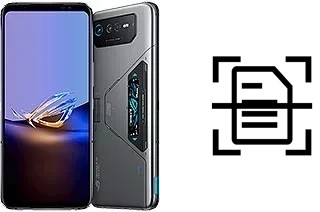 Digitalize documentos em um Asus ROG Phone 6D Ultimate