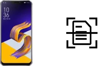 Digitalize documentos em um Asus ZenFone 5Z