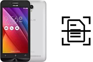 Digitalize documentos em um Asus Zenfone Go T500