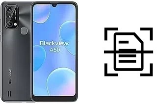 Digitalize documentos em um Blackview A50