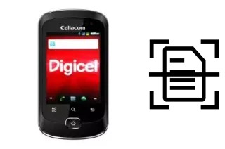 Digitalize documentos em um Cellacom T701