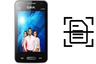 Digitalize documentos em um CKK-mobile CKK mobile C707