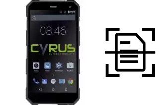 Digitalize documentos em um Cyrus CS24