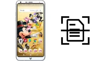 Digitalize documentos em um Disney mobile DM-01K