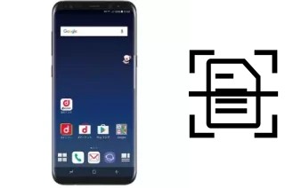 Digitalize documentos em um DoCoMo SC-03J