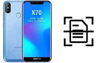 Digitalize documentos em um Doogee X70