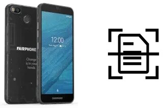 Digitalize documentos em um Fairphone 3