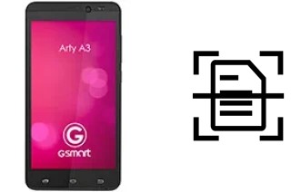 Digitalize documentos em um Gigabyte GSmart Arty A3