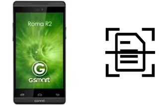 Digitalize documentos em um Gigabyte GSmart Roma R2