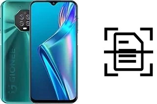 Digitalize documentos em um Gionee M3